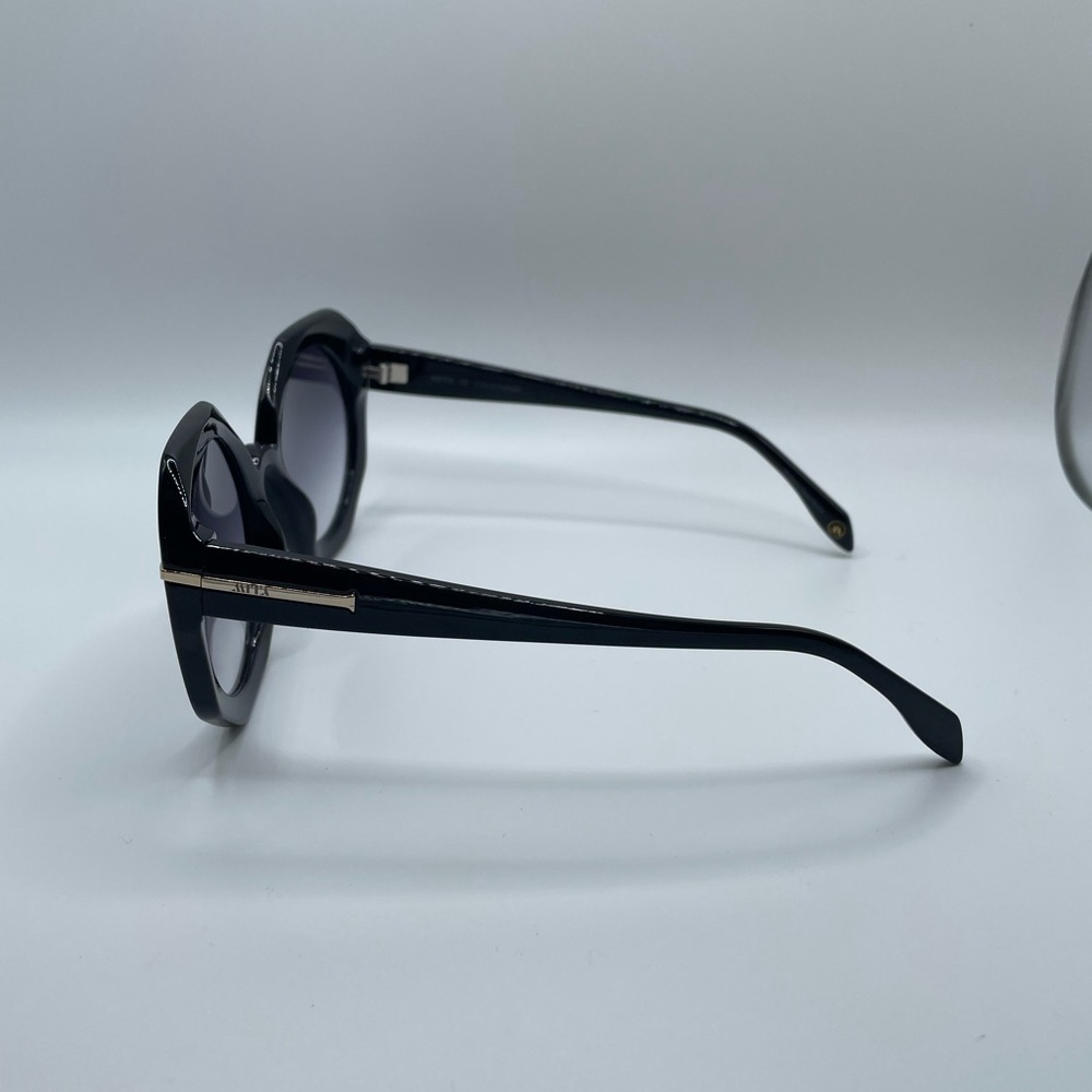 MITA SOLE Black Oversized Womens 100% Sustainable Sunglasses C2 54-22-145 NWOT - Picture 6 of 12